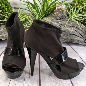Zigi Soho "Charger" Stiletto Heel Platform Sock Booties